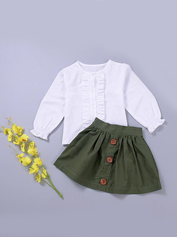 School Girl Blouse & Skirt Set