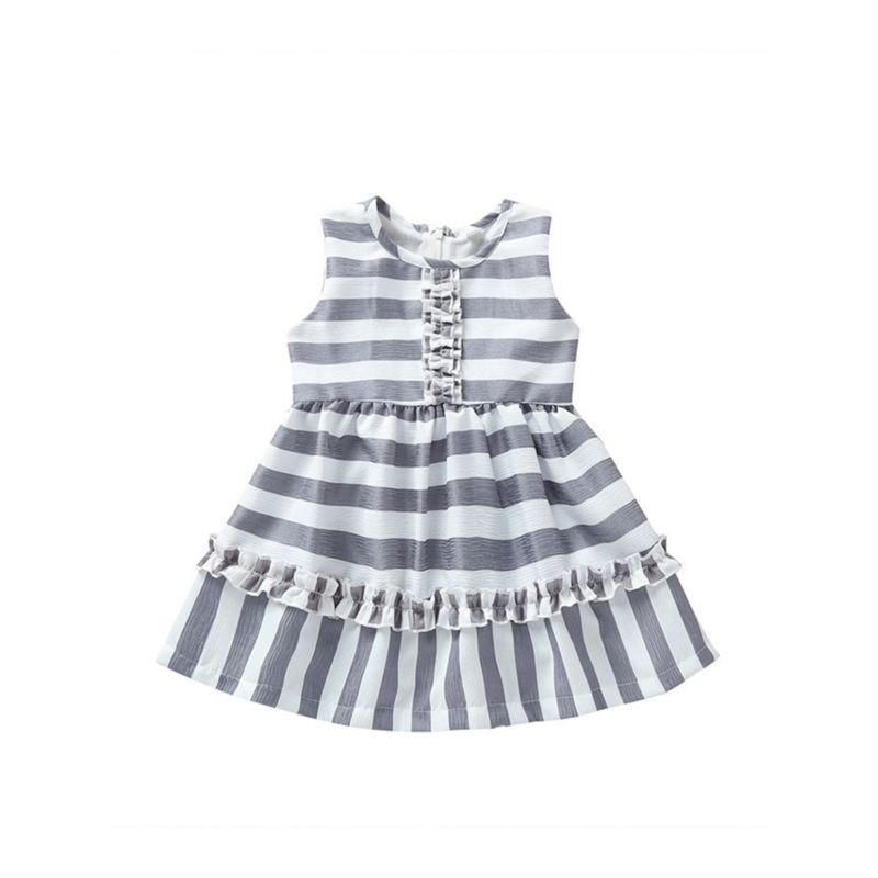 Striped Gray Dress