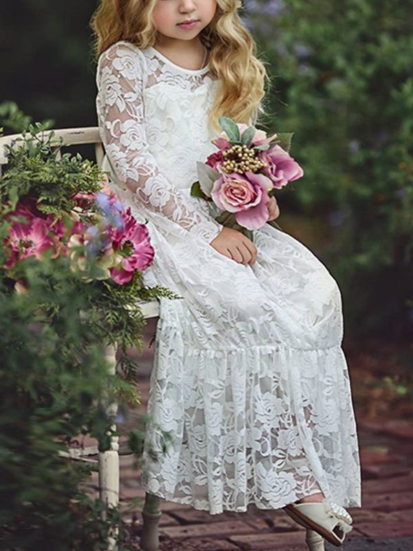 Lovely White Lacy Dress – Coral Lane Lovely White Lacy Dress – Coral Lane