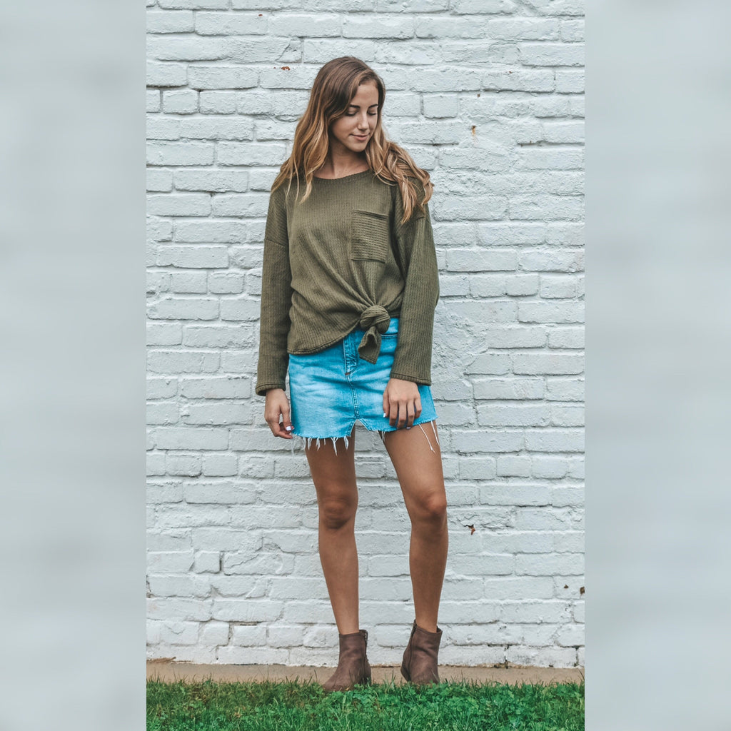 Maddy Olive Sweater