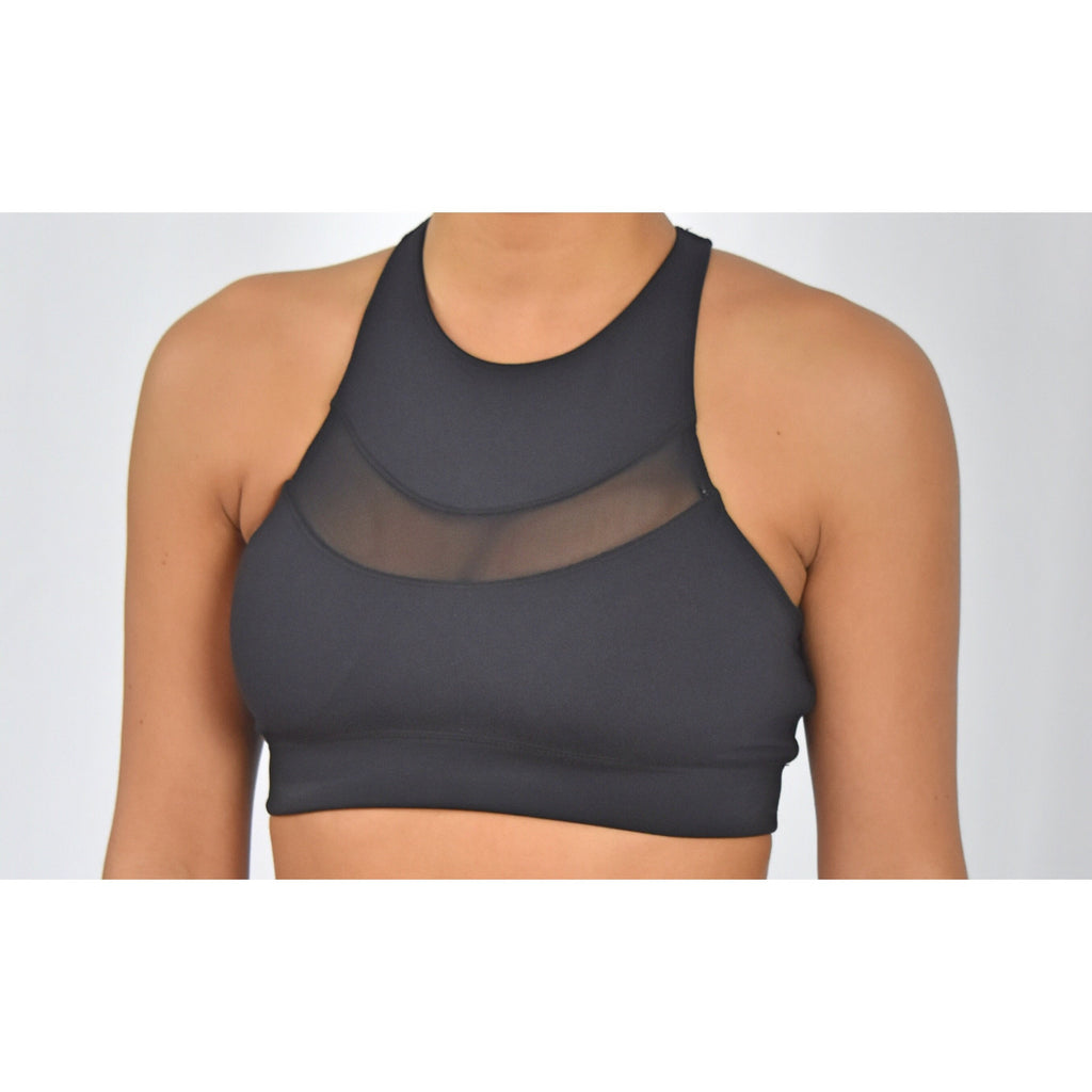 Black Sheer Sports Bra