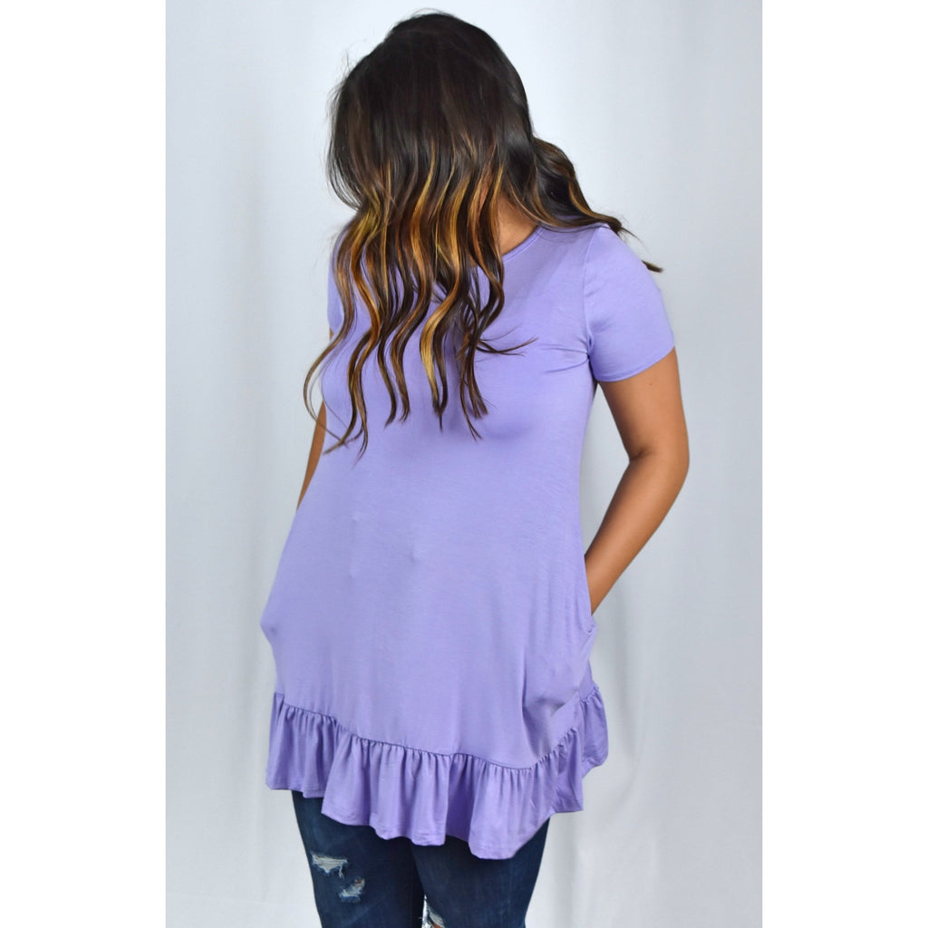 Lavender Ruffle Top/Dress
