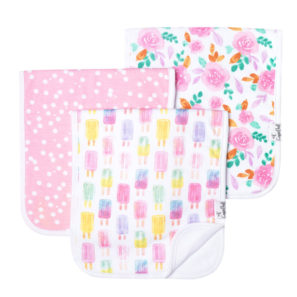 Summer Burp Cloth Set (3-pack)